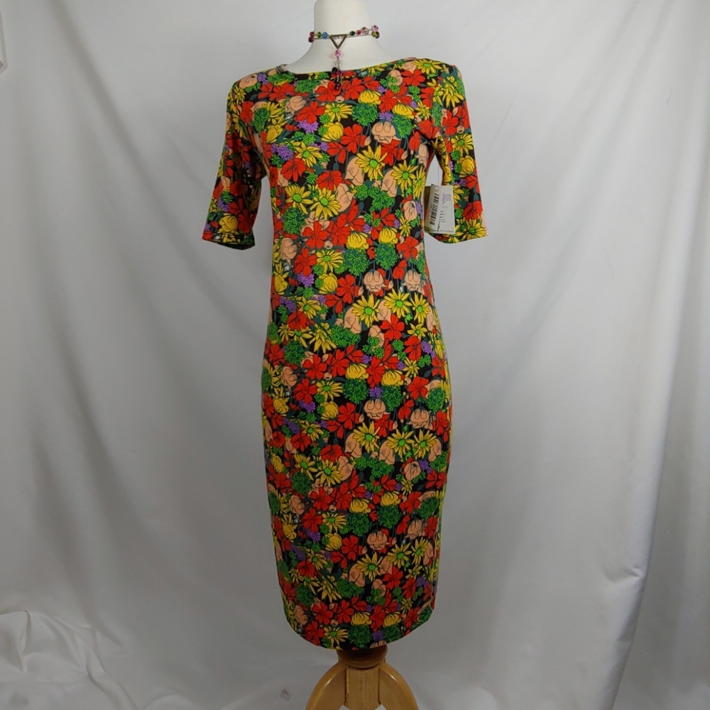 Sale! NWT Lularoe Julia dress bright floral print